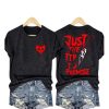 Just The Tip I Promise Knife Blood Hallowen Shirt 1