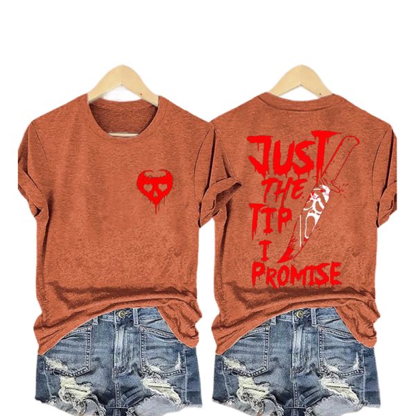 Just The Tip I Promise Knife Blood Hallowen Shirt 5