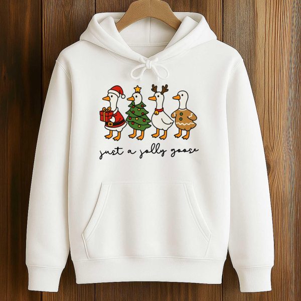 Just a Jolly Goose Christmas Shirt 4