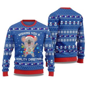 2025 Wishing You a Koality Christmas Australia Ugly Christmas Sweater 1