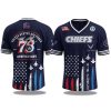 Kansas City Chiefs US Air Force Birthday 2025 V neck Short Sleeve Jersey 1