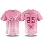 Los Angeles Dodgers Breast Cancer Awareness Jersey 2025