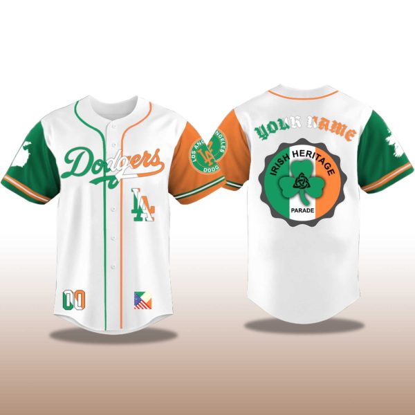 Los Angeles Dodgers Irish American Heritage Night 2025 Jersey 2