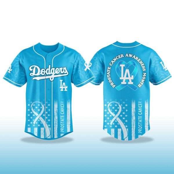 Los Angeles Dodgers Prostate Cancer Awareness Jersey 2025