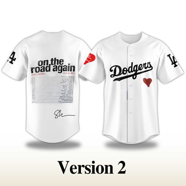 Los Angeles Dodgers Shawn Mendes On The Road Again 2025 Jersey