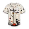 Los Angles Dodgers Haunted Night Black Cat Pumpkin Halloween Jersey 2025
