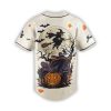 Los Angles Dodgers Haunted Night Black Cat Pumpkin Halloween Jersey 2025