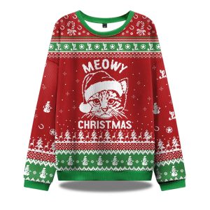 Meowy Christmas Ugly Sweater 1
