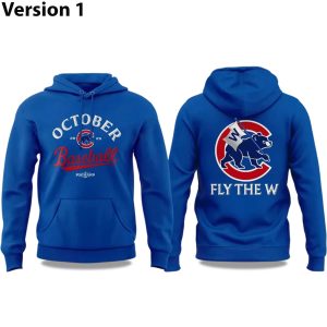 Chicago Cubs October Baseball Postseason 2025 Hoodie
