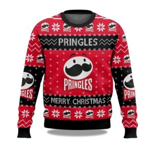 2025 Pringles Snack Brand Ugly Christmas Sweater 1
