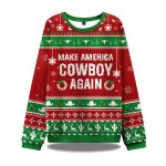 Make America Cowboy Again Ugly Christmas Sweater