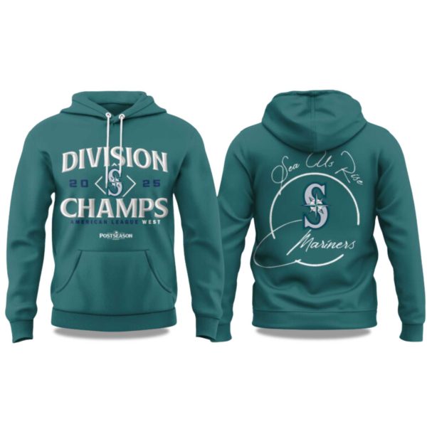 Mariners Division Champs West Sea Us Rise 2025 Hoodie 2