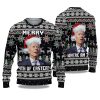 Merry 4th Easter Joe Biden Ugly Christmas Sweater 1