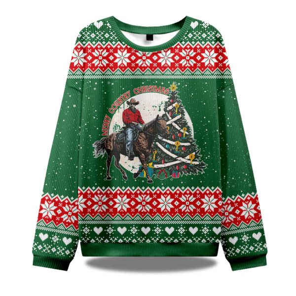 Merry Country Christmas Ugly Sweater 1