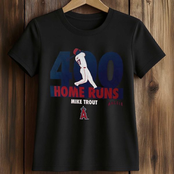Mike Trout Los Angeles Angels 400 Home Runs Shirt