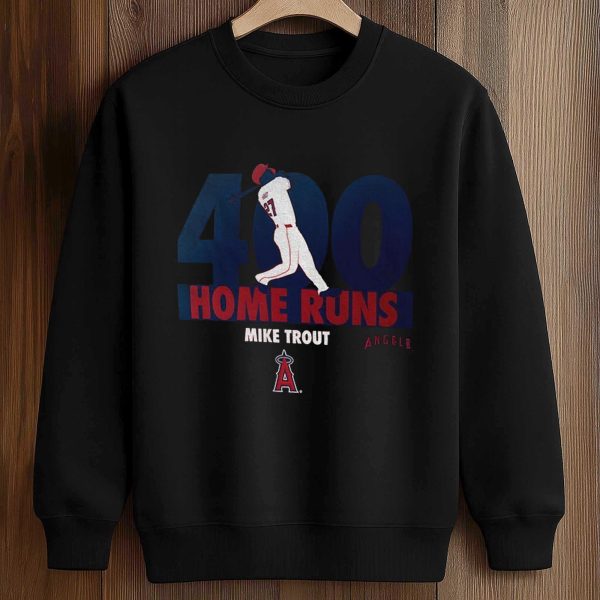 Mike Trout Los Angeles Angels 400 Home Runs Shirt
