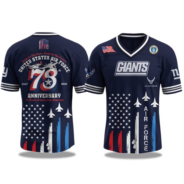 New York Giants US Air Force Birthday 2025 Jersey 1