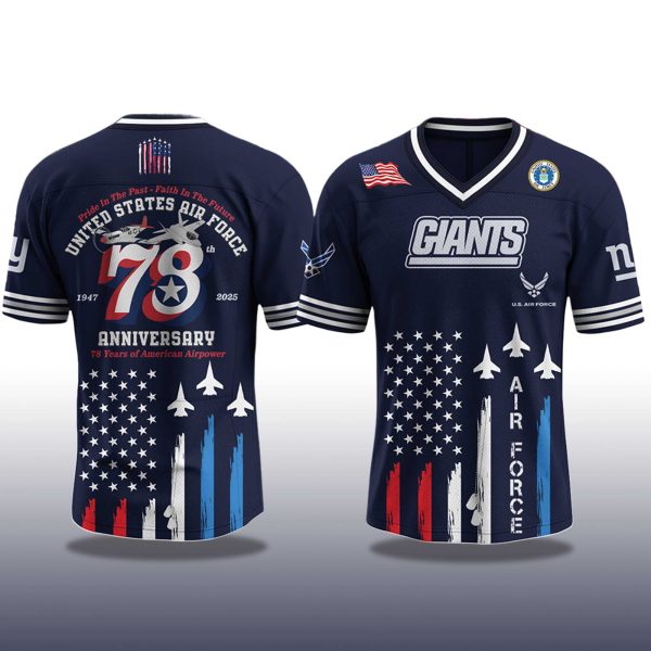 New York Giants US Air Force Birthday 2025 Jersey 2