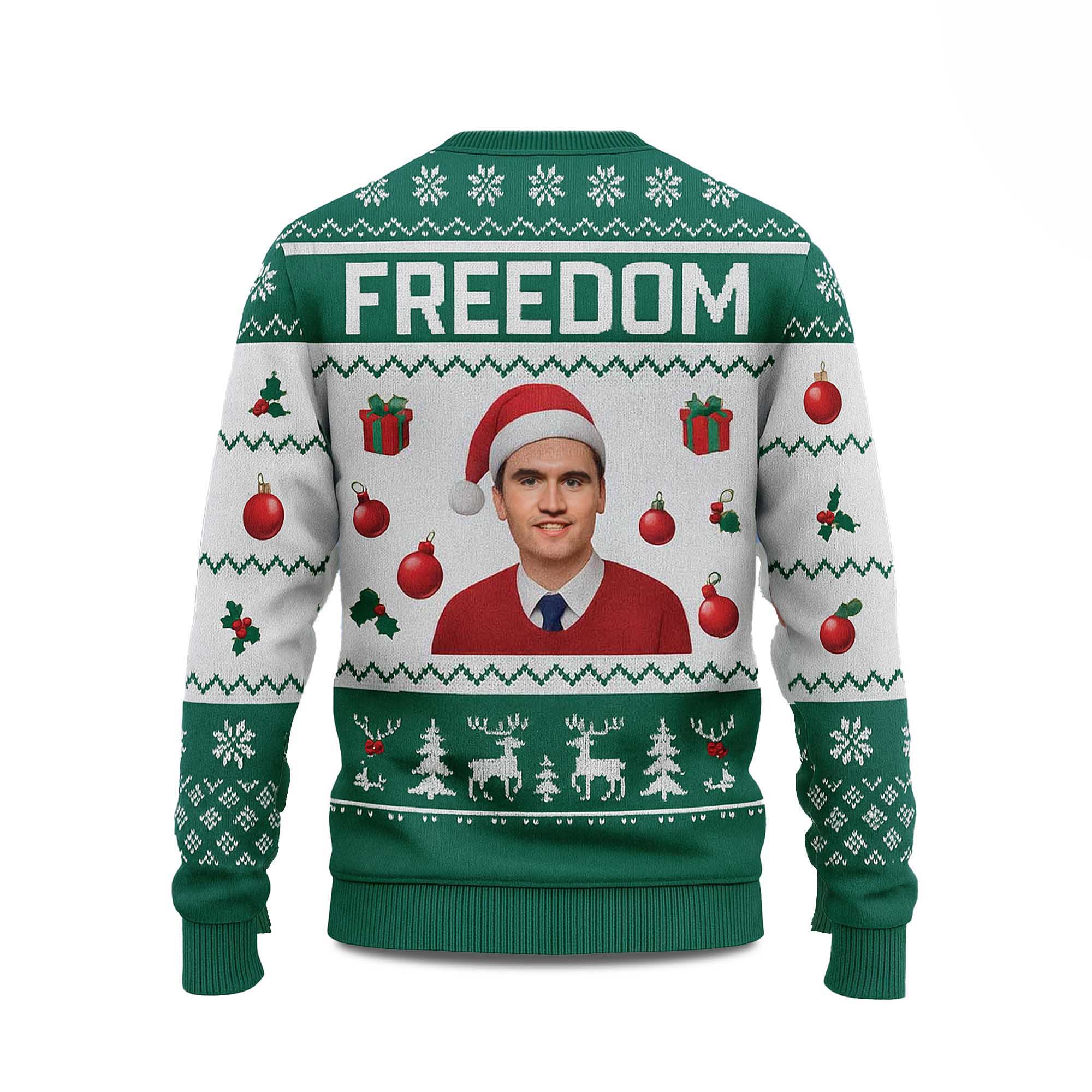 Freedom Charlie Kirk Christmas Ugly Sweater 3 Freedom Charlie Kirk Christmas Ugly Sweater