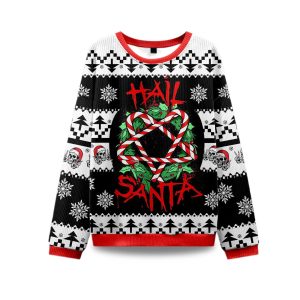 2025 Hail Santa Ugly Christmas Sweater 1