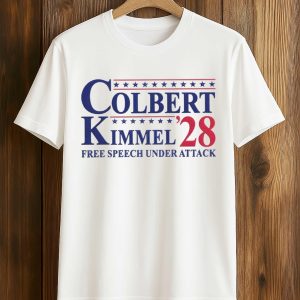 Colbert Kimmel 2028 Free Speech Under Attack Shirt 1