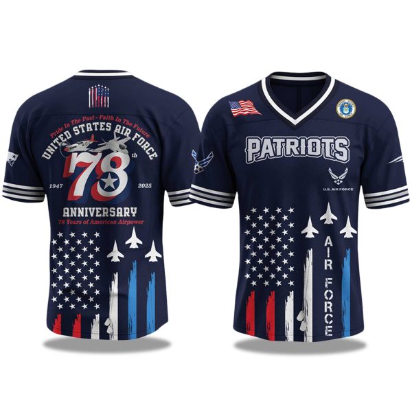 Patriots US Air Force Birthday 2025 Jersey 1