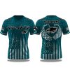Philadelphia Eagles Deaf Hard of Hearing Awareness Day 2025 V neck Short Sleeve Jersey 1