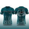 Philadelphia Eagles Deaf Hard of Hearing Awareness Day 2025 V neck Short Sleeve Jersey 2