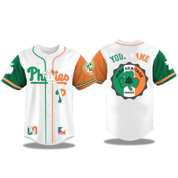 Philadelphia Phillies Irish American Heritage Night 2025 Jersey 1