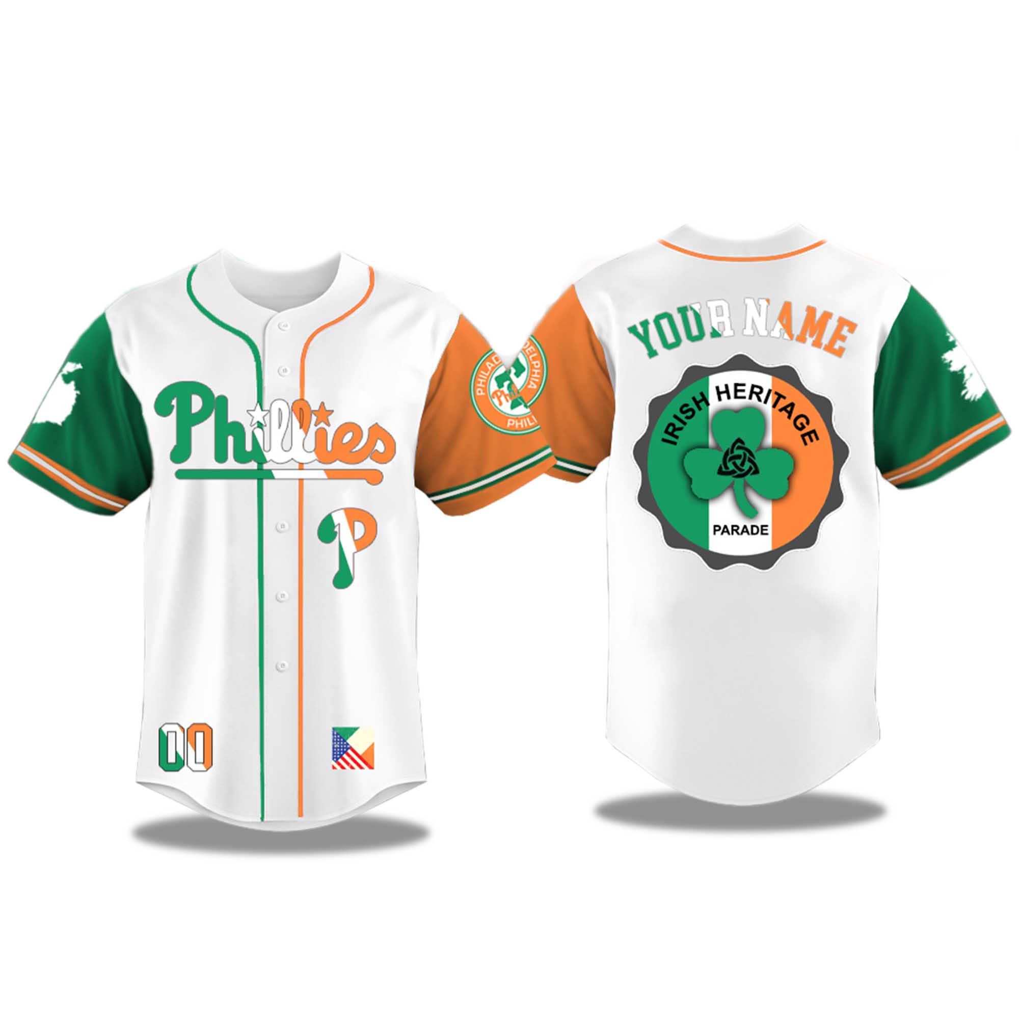 Philadelphia Phillies Irish American Heritage Night 2025 Jersey 