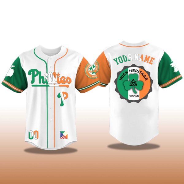Philadelphia Phillies Irish American Heritage Night 2025 Jersey 2