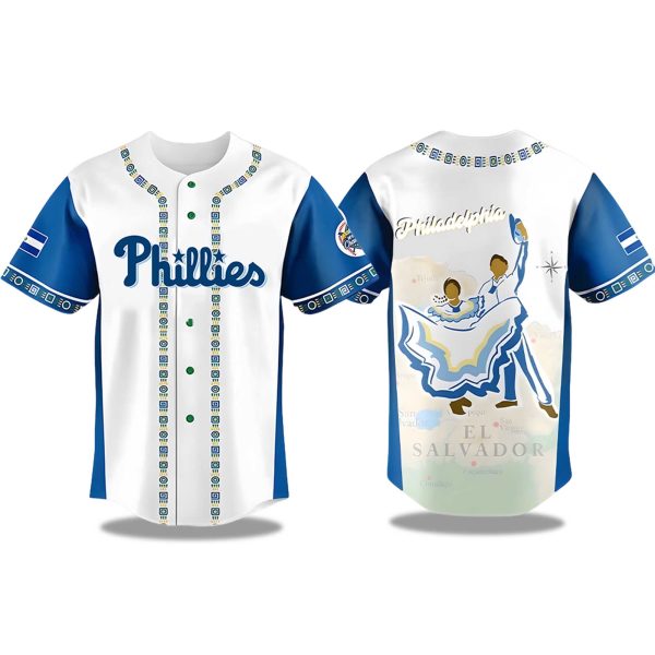 Phillies Salvadoran Heritage Night 2025 Jersey 1