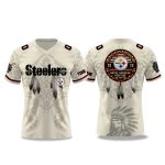 Pittsburgh Steelers Native American Heritage Month V-neck Short Sleeve Jersey 2025