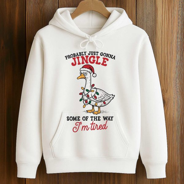 Probably Just Gonna Jingle Some Of The Way Im Tired Duck Halloween Shirt 3