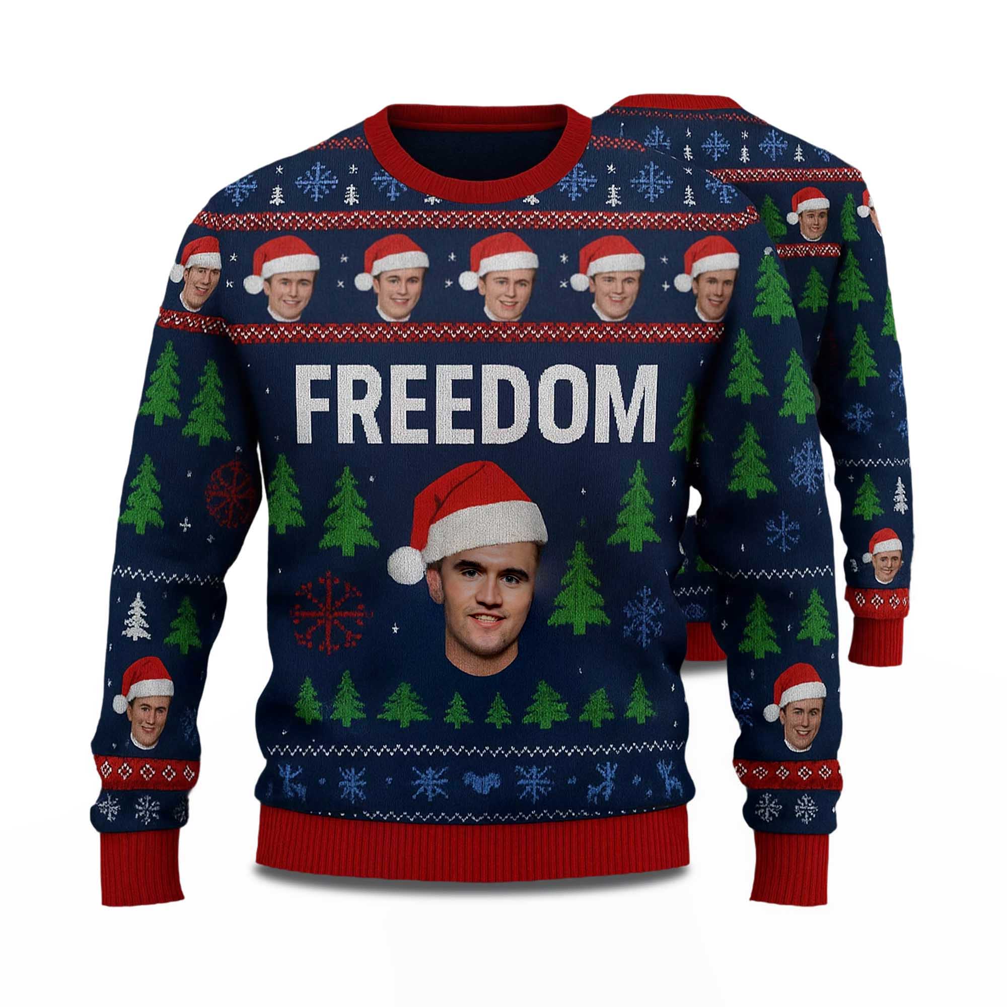 Charlie Kirk Freedom Ugly Christmas Sweater 1 Charlie Kirk Freedom Ugly Christmas Sweater