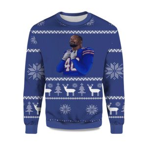 2025 Von Miller Bills Ugly Christmas Sweater 1