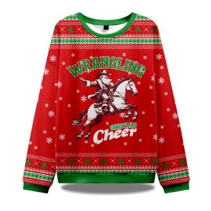 Wrangling Christmas Cheer Ugly Christmas Sweater 1