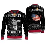 Rest In Peace Charlie Kirk Ugly Christmas Sweater