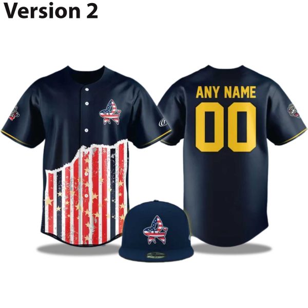 Rocket City Trash Pandas Patriotic Night 2025 Jersey 2
