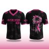 San Francisco 49ers Breast Cancer Awareness Month V neck Short Sleeve Jersey 2025 2