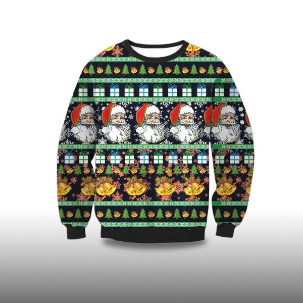 Santa Ugly Christmas Sweater Santa Xmas Holiday Sweater Christmas Gifts 2025