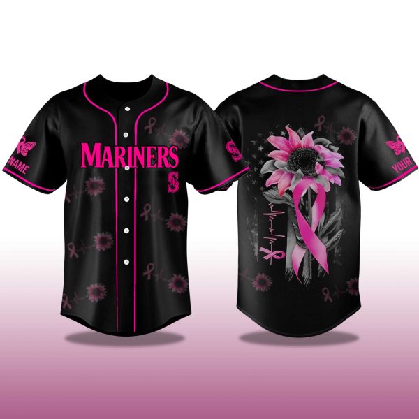 Seattle MarinersBreast Cancer Awareness Month 2025 Jersey 2