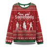 Somebodys Problem Couple Ugly Christmas Sweater 1