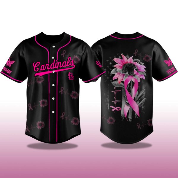 St Louis Cardinals Breast Cancer Awareness Month 2025 Jersey 2