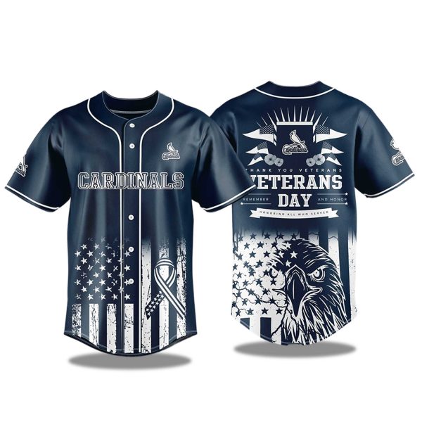 St Louis Cardinals Veterans Day Jersey 2025 1