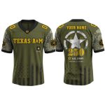 Texas A&M Aggies x 250 U.S. ARMY V-neck Short Sleeve Jersey 2025