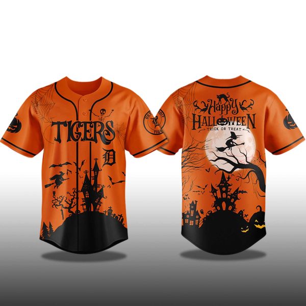 Tigers Happy Halloween Trick Or Treat 2025 Jersey 3