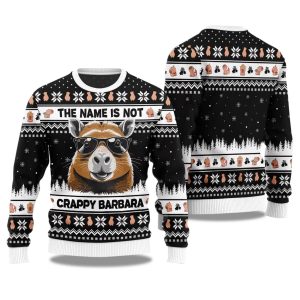 2025 The Name Is Not Capybara Ugly Christmas Sweater 1