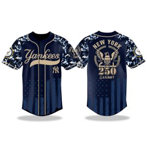 New York Yankees Honoring 250 Years of the US Navy Jersey 2025 1