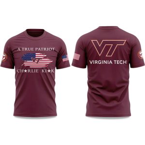 Virginia Tech A True Patriot Charlie Kirk Shirt 1